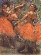 Edgar Degas Dancer in the red France oil painting artist